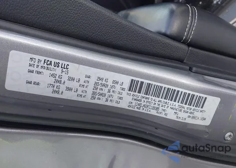 2015 Dodge Durango Sxt z USA, uszkodzony, nr VIN 1C4RDJAG9FC128385